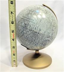 LOT OF 2  VINTAGE MOON GLOBES-REPLOGLE METAL LUNAR MOON GLOBE BANK 6